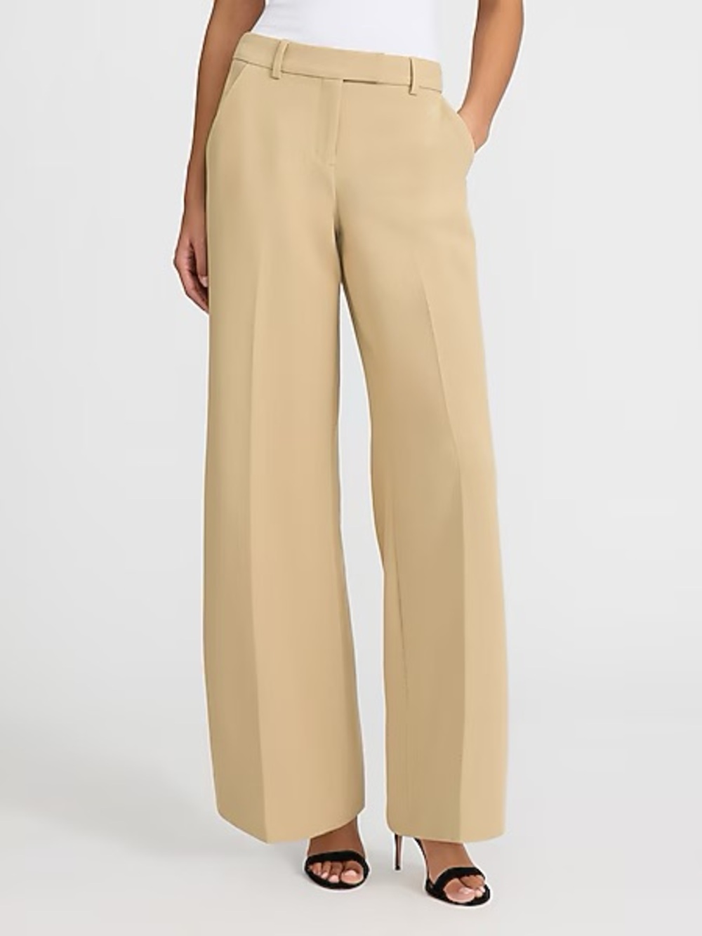 NWT Express Editor Signature Stretch Mid Rise Wide Leg Pant